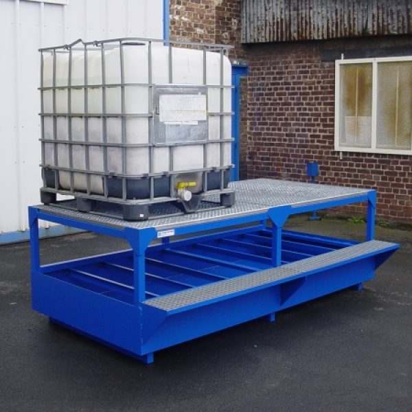 Conteneur pour soutirage avec cubitainer 1000 litres