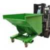 benne basculante automatique en position haute