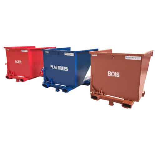 Bennes auto basculante 1000 litres bennes basculantes automatiques