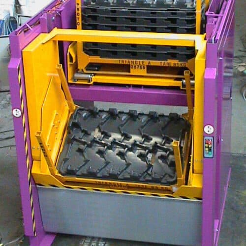 Inclineur transtockeur de caisses - EG - Manergo Tilting crate stacker - EG - Manergo