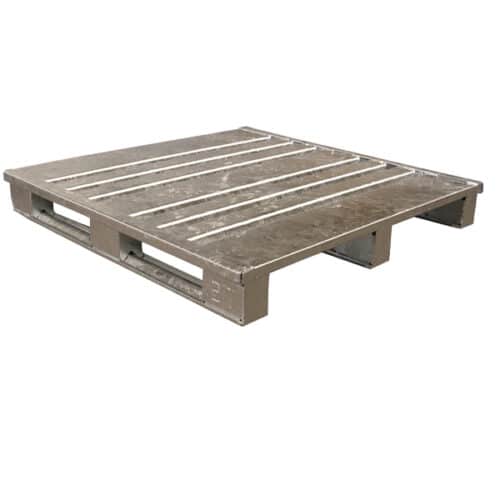 Flangeless galvanized metal pallet - PS GALVA - Manergo