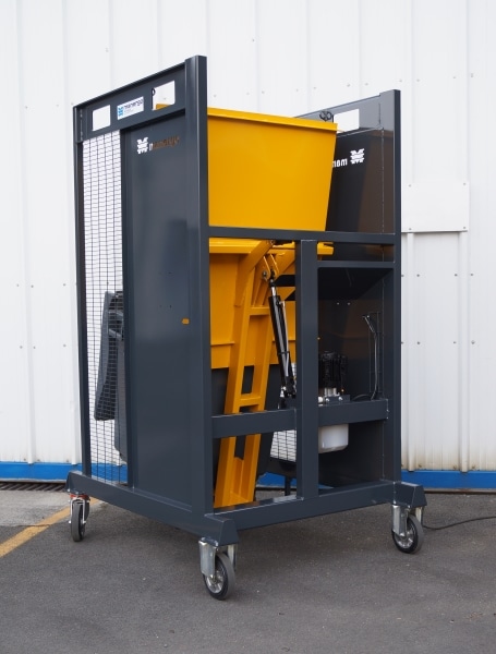 Videur de poubelles de chantier 400 L - VDC130 - Manergo Videur de poubelles de chantier 400 L - VDC130 - Manergo