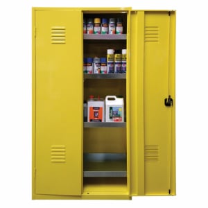 Armoire de stockage pour produits peu inflammables en acier simple paroi - AA00V2