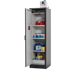 Armoire de sécurité coupe-feu 30 minutes en acier double paroi pour le stockage de produits inflammables -1 porte - AA30A1P3E
