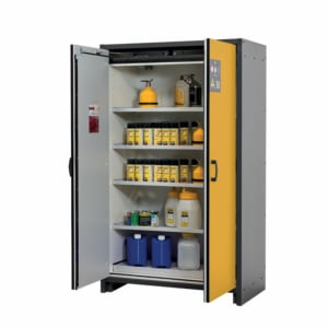 Armoire de sécurité pour produits inflammables, en acier double paroi coupe-feu 30 minutes - AA30A2P