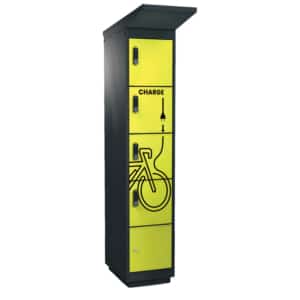 Armoire de charge pour batteries lithium-ion 4 casiers pour le stockage et la charge en extérieur - ALCEL4