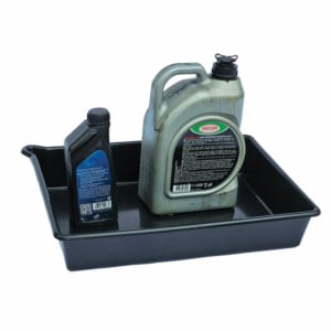 Petit bac de rétention pour petits bidons en polyéthylène sans caillebotis de 16 litres - BPP016