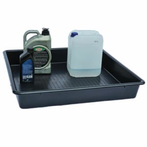 Petit bac de rétention pour paillasse en PEHD sans caillebotis de 77 litres - BPP077