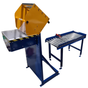 ROTOVID Case Tipper Roller conveyor and chute