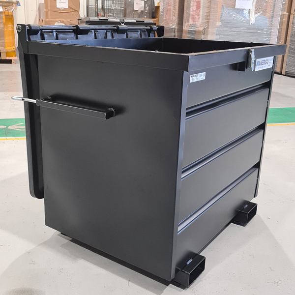 Benne pour chariot à tête rotative 1 000 L - BTR1000-4284