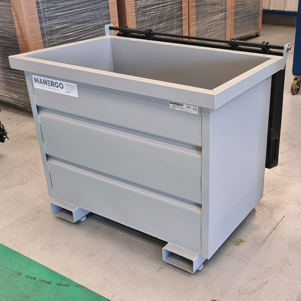 Benne pour chariot à tête rotative 500 L - BTR500-4148-1