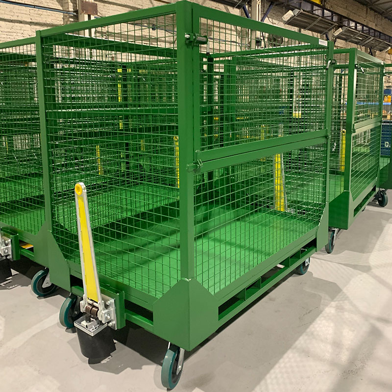 Towable wire cart with drawbar - CHAR300SP-3507-1