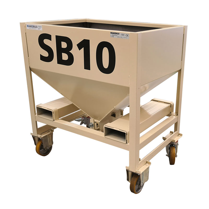 Self-bailing container with wheels 350L - CAV350R-4248