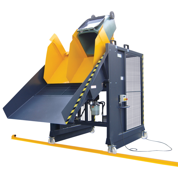 Special refuse chute - double chute / Filter grid / Travelling rail